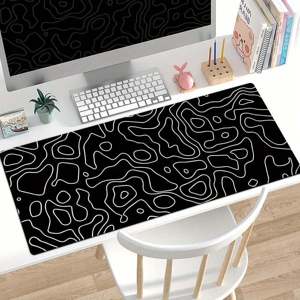 Large Non-Slip Line Pattern Gaming Mouse Mat